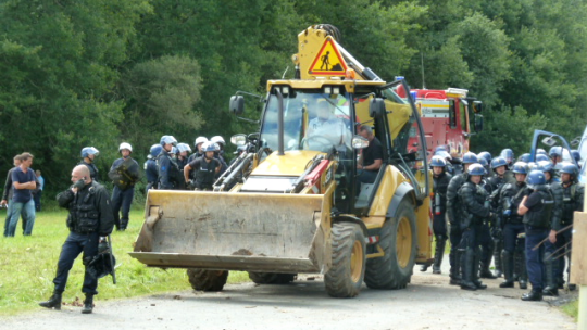 25 août : gros déploiement policier sur le site !