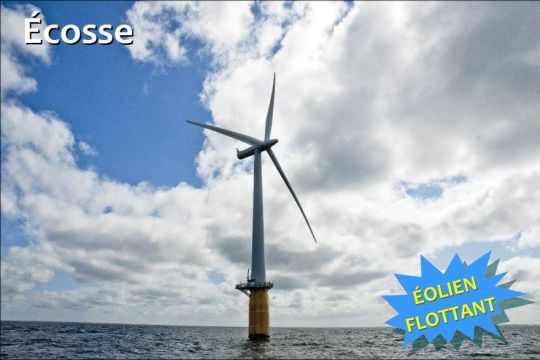 Un parc éolien flottant relié au réseau en Écosse, une première mondiale (clic)