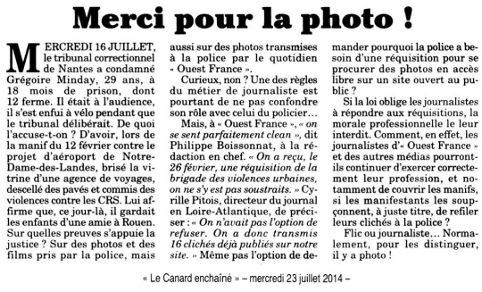 Merci pour la Photo (clic)